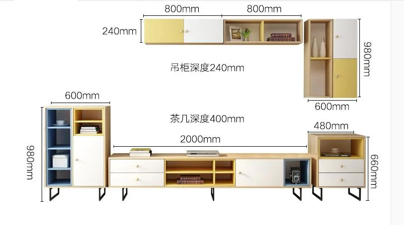 Modern Luxury Side Tea Table Living Room Home Furniture Office Dining TV Stands Center Coffee Table
