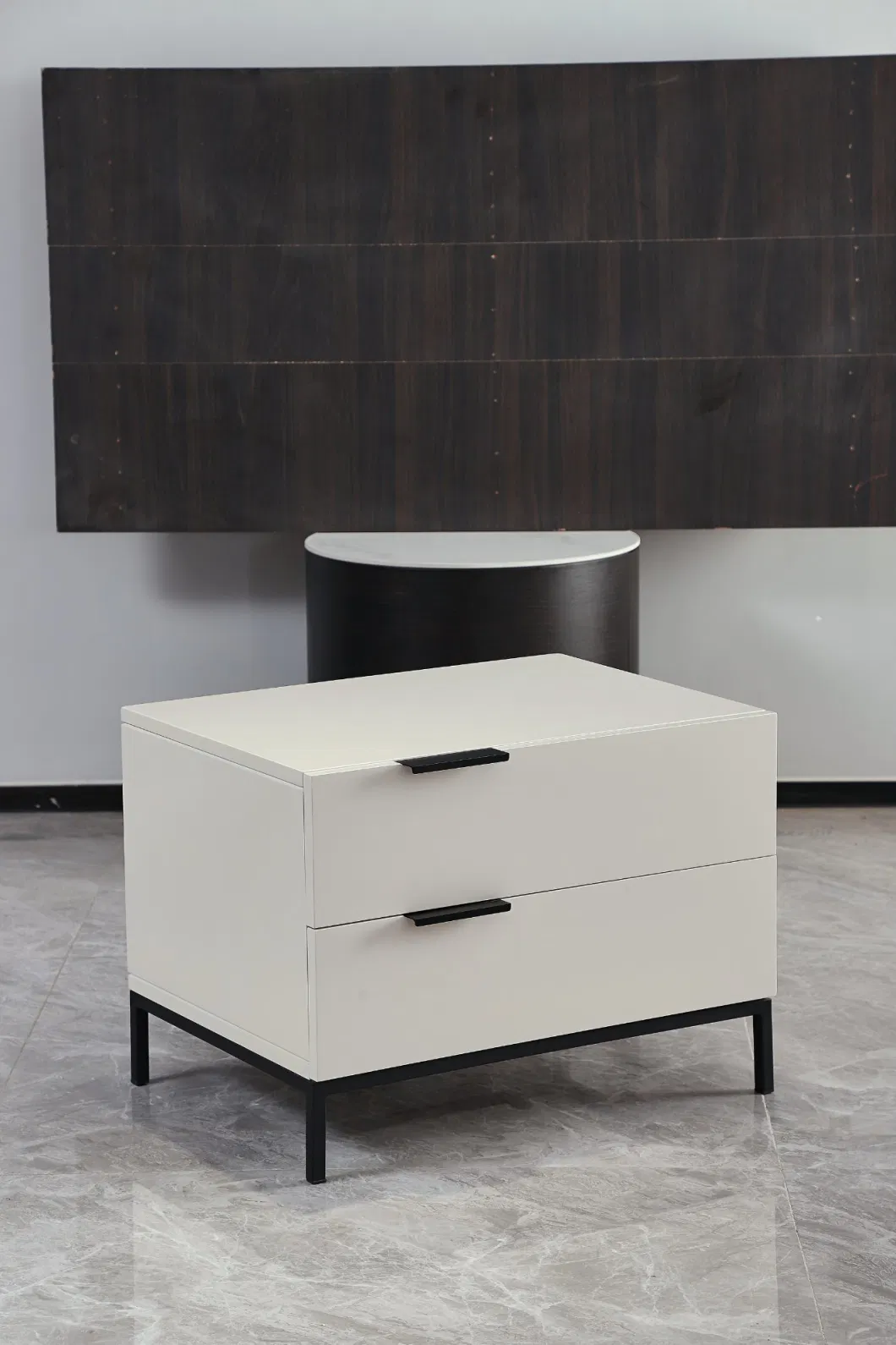Modern Style Simple White Bedroom Side Table Nightstand