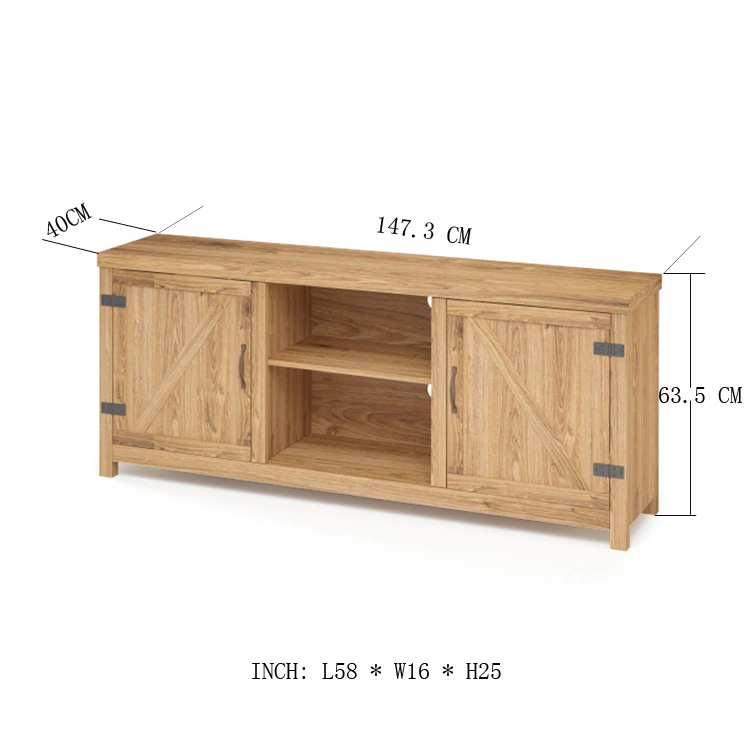 New Product Vintage Industrial Designs Wooden TV Cabinet with Storage