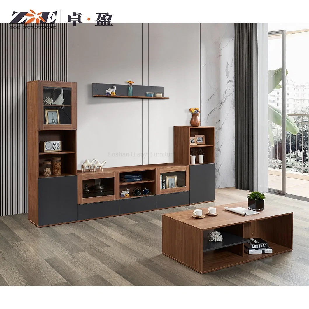Modern Living Room Furniture Wooden Wall Mounted TV Stands Coffee Tables