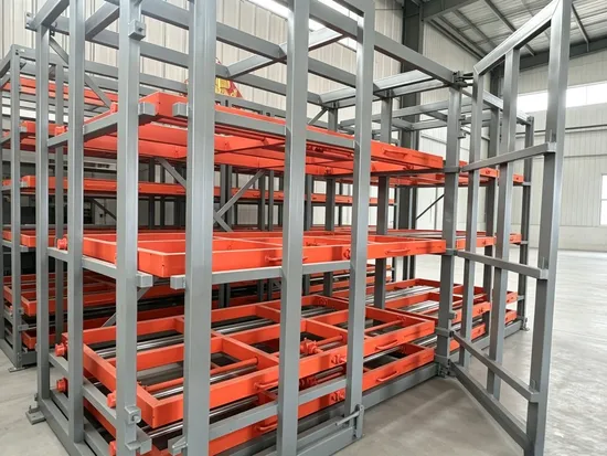 Industrial Metal Steel Mobile Shelving Racking Pallet Stackrack Retrieval System with Roll
