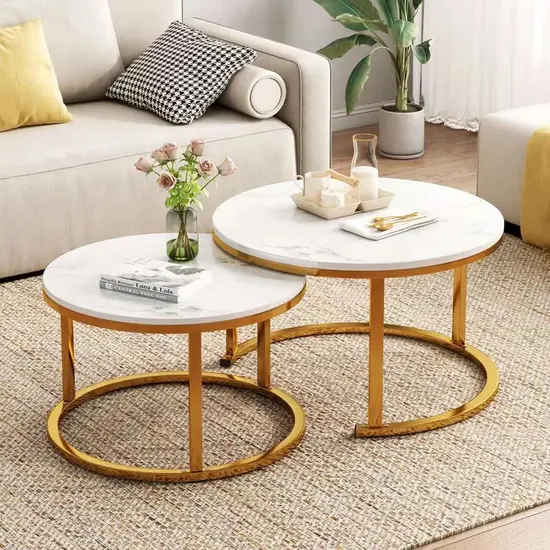 Foshan Factory Direct Sale Modern Office Side Tea Table Living Room Home Furniture MDF TV Cabinet TV Stands Center Coffee Table 