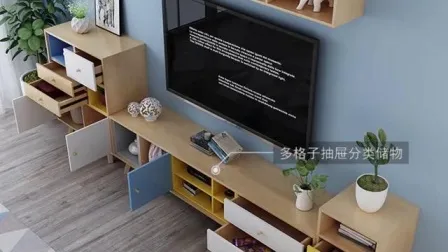 Modern Wooden Living Room Office Home Hotel Small Side Sets TV Stands Coffee Table 
