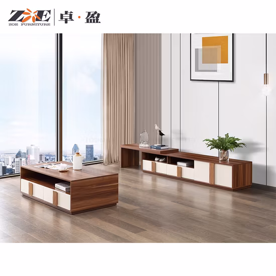 Modern Living Room Furniture Wooden Wall Mounted TV Stands Coffee Tables