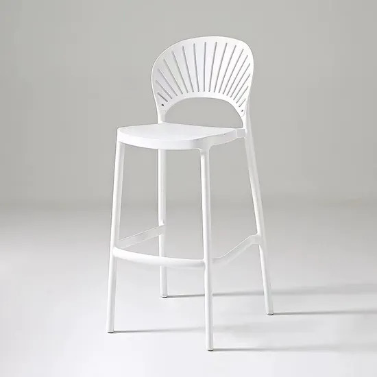 Modern Furniture Restaurant Coffee Shop Plastic Stacking Chairs Outdoor Stackable Bar Stool 