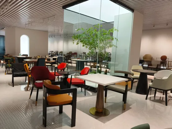 Various Materials Modern Restaurant Solid Minimalist Dining Commercial Places Customizable Dining Table 