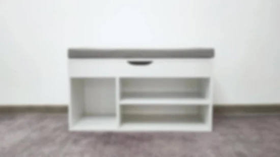 Black Shoe Cabinet Bench with Store Function